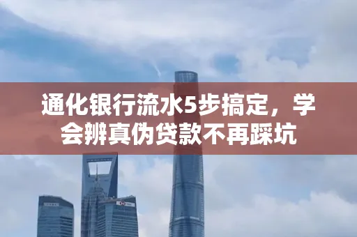 通化银行流水5步搞定，学会辨真伪贷款不再踩坑