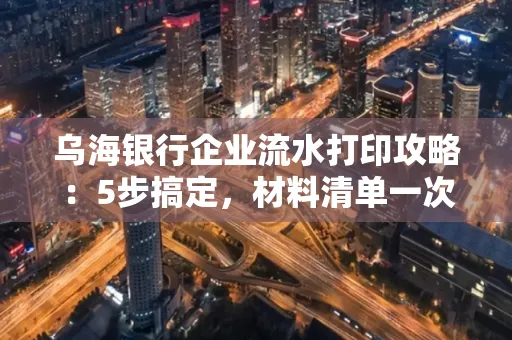 乌海银行企业流水打印攻略：5步搞定，材料清单一次备齐！