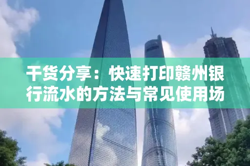 干货分享：快速打印赣州银行流水的方法与常见使用场景